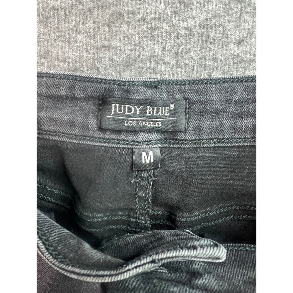 Judy Blue Women's High Rise Denim Shorts Black Size Medium - Picture 5 of 10